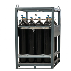 Jaula para Paletas de Cilindros de <span class=keywords><strong>Gas</strong></span> Personalizable, Resistente y de Alta Calidad, para 12 o 16 Cilindros de OXÍGENO - Product Image 1
