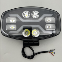 Feux de travail LED super lumineux, faisceau haut/bas, DRL dynamique ambre, 12V-24V-36V, feux de route, projecteurs pour 4x4, camion, SUV, tout-terrain