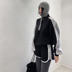 Printemps et automne sport vêtements de sport pour femmes ensemble de fitness élégant épissage rayé sweat haut pantalon <span class=keywords><strong>Jogging</strong></span> deux pièces ensemble - Product Image 2