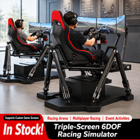 Simulateur de course VR 3D à six axes dynamiques, équipement VR 360 degrés pour aire de jeux, usage intérieur, maison, centre commercial