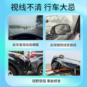 Lingettes imperméables pour vitres de voiture, 10 pièces, nettoyage anti-pluie pour vitres automobiles et rétroviseurs - Product Image 3