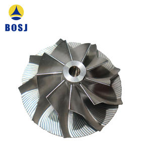 ビレット鍛造コンプレッサーホイールビレット54x67mm 9 + 0フォワード5-AXIS CNCマシン230-G003 - Product Image 5