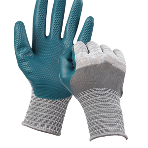 Guantes de trabajo recubiertos de látex, protección de trabajo de alta calidad, color rojo/gris, a la venta - Product Image 6