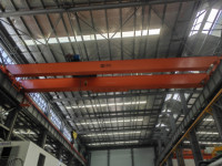 Grúa aérea de doble viga de 25 toneladas para elevación de materiales pesados, máquina de elevación de cuerda de alambre eléctrico, nivel de dos niveles, de dos niveles