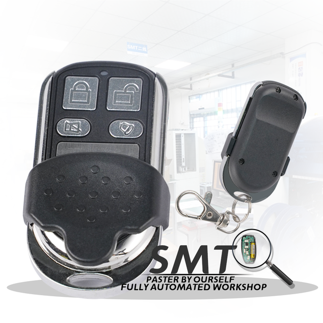 Premium 433MHz Wireless RF Remote Control with Learning EV1527 Chip for Garage Doors and Security Systems