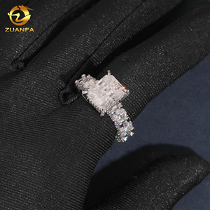 Новое поступление, модные роскошные ювелирные изделия со склада в США, 5 карат vvvs, 925 из чистого муассанита, кольцо для помолвки из стерлингового серебра - Product Image 4