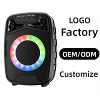ABS-4105 Portable Wireless Speaker HiFi Stereo TWS RGB Light Bespoke Logo & Box Ready to Ship Factory Price Home Gathering