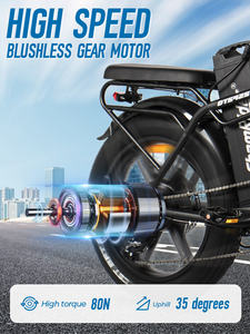 Chamrider Dts425 - Bicicleta Eléctrica de Neumáticos Gruesos de Alta Velocidad y Largo Alcance de 250 W con Batería Desmontable de 48 V y 32 Ah - Product Image 6