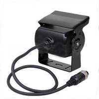 Cámara de Reversa Gran Angular de 170 Grados, Impermeable IP68, con 18 LED de Visión Nocturna, Monitor de Seguridad Trasero para Autobús, Camión, Furgoneta