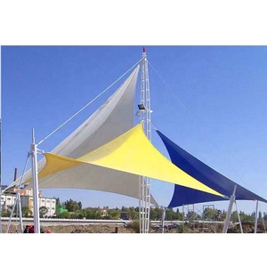 Structure de tension décorative en PVDF/PVC ignifuge et anticorrosion personnalisée pour abri paysager public extérieur - Product Image 5