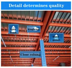 カスタムロフトデッキ棚リベットなし冷間圧延鋼キャストインテリアスペースを最大限に活用するメザニンフロアスチールメザニン - Product Image 3