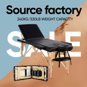 <span class=keywords><strong>Table</strong></span> de massage professionnelle portable à 3 sections, <span class=keywords><strong>inclinable</strong></span>, réglable, pour esthéticiennes, tatoueurs, spas et salons, avec sacs de transport - Product Image 2