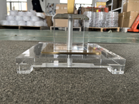 Petites tables basses en plexiglas de style moderne de luxe meubles de maison table d'appoint en métal acrylique pour le salon