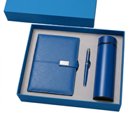 Ensemble cadeau d'entreprise écologique personnalisé, thermos en acier inoxydable, carnet, stylo, gravure de logo personnalisée, design gratuit pour les entreprises