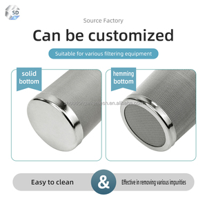 맞춤형 필터 엘리먼트 카트리지 액체 필터 스테인리스 스틸 와이어 메쉬 엘리먼트 고품질 100 200 300μm 우븐 네트 - Product Image 6