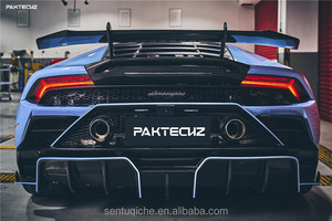 Nuevo Kit de Carrocería de Fibra de Carbono para Lamborghini Huracán EVO, Incluye Difusor Delantero, Alerón y Parachoques - Product Image 5
