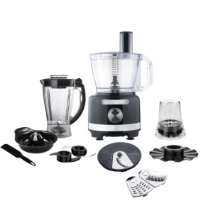 Procesador de Alimentos Eléctrico Multifuncional de 3L y 13 Tazas, Carcasa de Plástico, 1000W, 2 Velocidades con Función de Pulso, Color Negro, para Uso Doméstico - Product Image 1