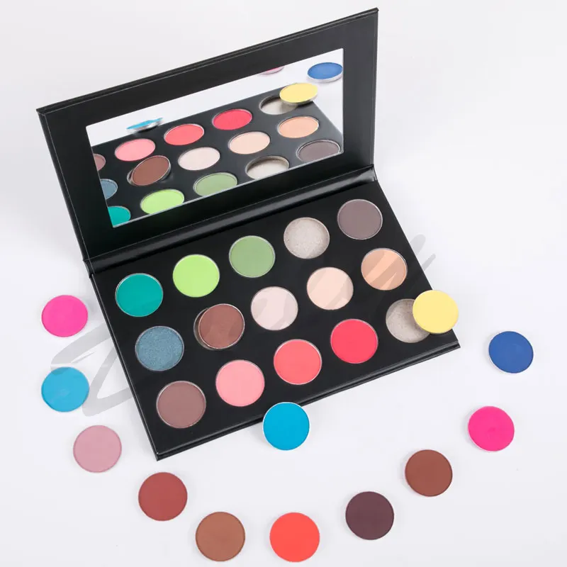 Bricolage produits cosmétiques 15 couleur morphe multichrome mat ombre à paupières palette de maquillage