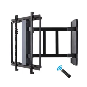 32-70inch Motorized Automatic Left And Right Arm Swing Remote Control Motorized Tv Wall Mounts Bracket Wall TV Lift