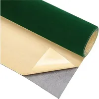Tissu en PVC auto-cicatrisant floqué, plusieurs couleurs, tissu velours auto-adhésif, boîte à bijoux, décoration de carrosserie, film de changement de couleur, luxe