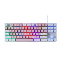 Keyboard Gaming Mekanik RGB Mini Berkabel 87 Tombol OEM Harga Murah untuk PC Desktop