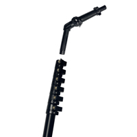 Kit de nettoyage de panneaux solaires avec perche télescopique à alimentation en eau, brosse extensible haute portée pour vitres, toits et véranda