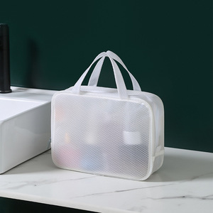 EVA Cosmetic Bag Rectangle Waterproof Portable Travel <b>Toiletry</b> <b>Storage</b> Bag - Product Image 2