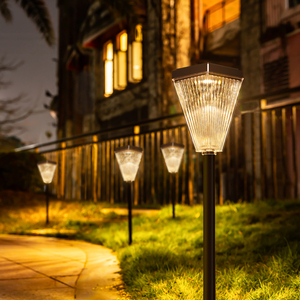 Lámpara <span class=keywords><strong>Solar</strong></span> de Jardín Impermeable para Exteriores, Linterna LED Brillante para Caminos, Precio Competitivo, Lámpara Decorativa para Caminos Exteriores IP65 - Product Image 1
