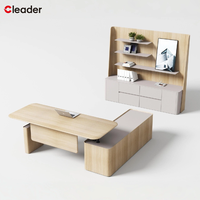 Meuble professionnel, grand meuble d'appoint, table de rangement, table élévatrice, bureau de direction stable et robuste, réglable en hauteur électriquement