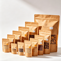 Sachets personnalisés imprimés à fermeture éclair, qualité alimentaire PE Mylar, impression sérigraphique, finition mate, 100 pièces pour gâteaux