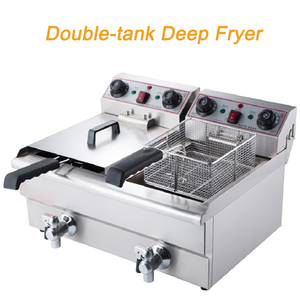 Freidora Eléctrica Comercial para <span class=keywords><strong>Papas</strong></span> Tornado/<span class=keywords><strong>Donuts</strong></span>/Postres en Forma de Cono, Alta Precisión, 13L Gran Capacidad, Acero Inoxidable, 220V, Nueva - Product Image 5
