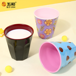Five And Harmony Melamine Water Cup 350ml Flower Pattern Party Use - Product Image 4