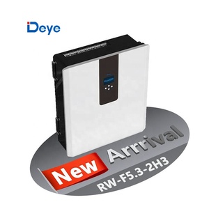 2024 RW-F5.3-2H3 Deye baru dipasang di dinding 5,3 kWh tegangan rendah LiFePO4 baterai Home ESS semua dalam satu Inverter dan Set baterai Lithium - Product Image 1
