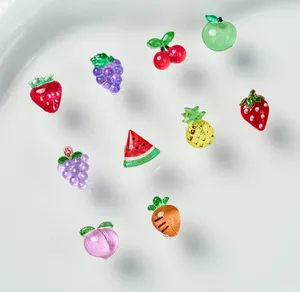Sweet Fruits Nail Art Charms Plastic Watermelon Nail Decorations Strawberry Nail Art Parts