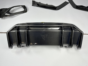 5 Piezas de Difusor Trasero Estilo FD de Fibra de Carbono con Divisores para <span class=keywords><strong>BMW</strong></span> G20 G28 <span class=keywords><strong>LCI</strong></span> 330i M340i <span class=keywords><strong>2023</strong></span>-2026, Kit de Carrocería con Divisor de Parachoques Trasero - Product Image 4