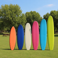 Planche de surf souple unisexe avec logo personnalisable, marque OEM, ailerons en mousse EVA EPS inclus pour les eaux océaniques