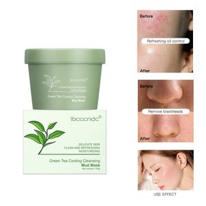 Masque Facial à l'Argile Ibcccndc Nettoyant, Rafraîchissant, Hydratant, Peau Délicate, Contrôle du Sébum, Resserre les Pores, Élimine les <span class=keywords><strong>Points</strong></span> <span class=keywords><strong>Noirs</strong></span>, Masque à la Boue au Thé Vert - Product Image 1