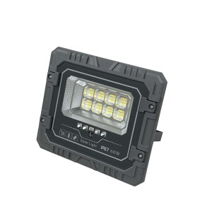 Projecteur LED solaire 60W IP65, corps en aluminium, lumière du jour 5000K, COB, montage mural, éclairage extérieur de jardin, certifié CE, télécommande - Product Image 1