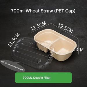 Custom 750ml 1000ml 1500ml Biodegradable Food Packaging Disposable Bagasse <b>Takeaway</b> Food <b>Container</b> With Lid - Product Image 5