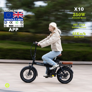 จักรยานไฟฟ้าพับได้ KOOLUX X10 Mini Ebike EU สำหรับผู้ใหญ่ มอเตอร์ 250W ความเร็ว 25 กม./ชม. แบตเตอรี่ลิเธียม ยางใหญ่ 7 สปีด ขนาด 20 นิ้ว - Product Image 3