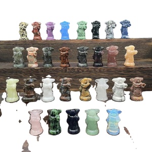 <span class=keywords><strong>Figurine</strong></span> de <span class=keywords><strong>Yoda</strong></span> en cristal de quartz naturel de 4 cm, sculpture en pierre précieuse écologique pour la décoration de la maison - Product Image 1