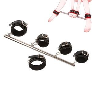 DHL&amp;UPS Delivery SM Slave Sex Product <strong>Leg</strong> Spreader BDSM <strong>Restraints</strong> Open Crotch Cuffs Sex Toys Handcuffs Bondage for Couple - Product Image 1
