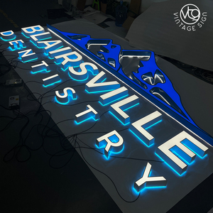 Letras LED Personalizadas con Doble Iluminación y Halo Frontal y Trasero para Clínicas Dentales y Señalización Comercial Profesional - Product Image 6