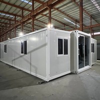 Appartement à trois chambres et un salon, résistant aux tremblements de terre et imperméable, utilisant des maisons préfabriquées mobiles extensibles en conteneurs de 40 pieds sur 20 pieds