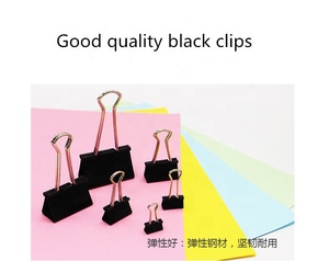 Vente en gros de trombones de reliure noirs de 32mm Pinces repliables en métal de 1 à 1/4 pouces - Product Image 3