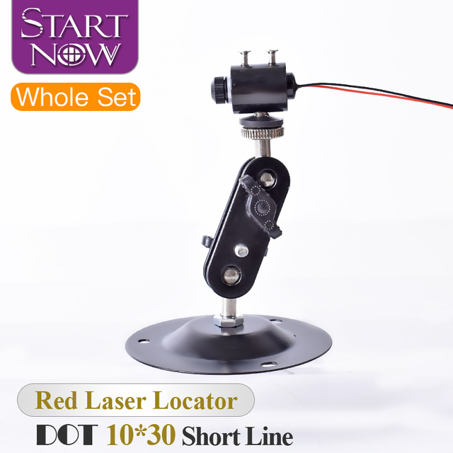 Set 10*30s 650nm Laser Module Laser Red Locator Dot Beam With Mount for Marking Machine Alignment Laser Positioning Accessories