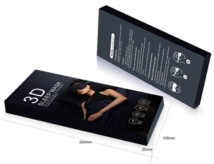 Anthelive masker tidur <span class=keywords><strong>3</strong></span> warna untuk pria wanita, penutup mata tidur 3D sutra es untuk tidur malam - Product Image 2