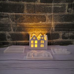 Moldes de almacenamiento de Arte de resina 3D ecológicos hechos a mano S1395 PC Ins adornos de Casa ahuecados herramientas de pastel de silicona Barra de resina - Product Image 3