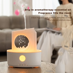 New Water Drop Aromatherapy Machine Humidifier Household Large Fog Desktop Silent Remote Control Essential Oil <b>Diffuser</b> - Product Image 5