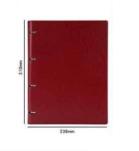 Tomoe río cuaderno de papel cuaderno tapa dura Lino diario cuaderno regalos promocionales Borde de color negro A4 rejilla de papel en espiral - Product Image 2